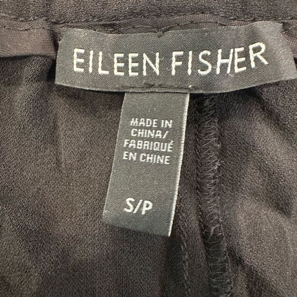 Eileen fisher silk pull on pants black - Picture 5 of 6